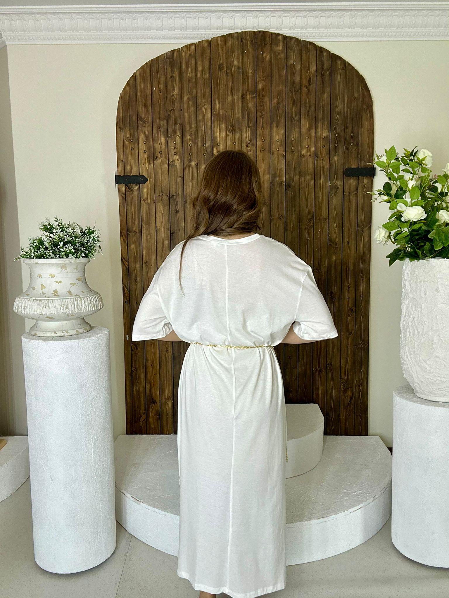 Süprem Kumaş Salaş Uzun Elbise