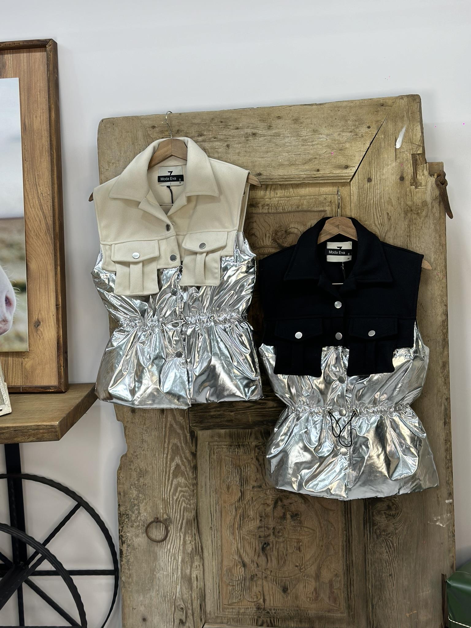 Tasarım Varaklı Kaşe Yelek