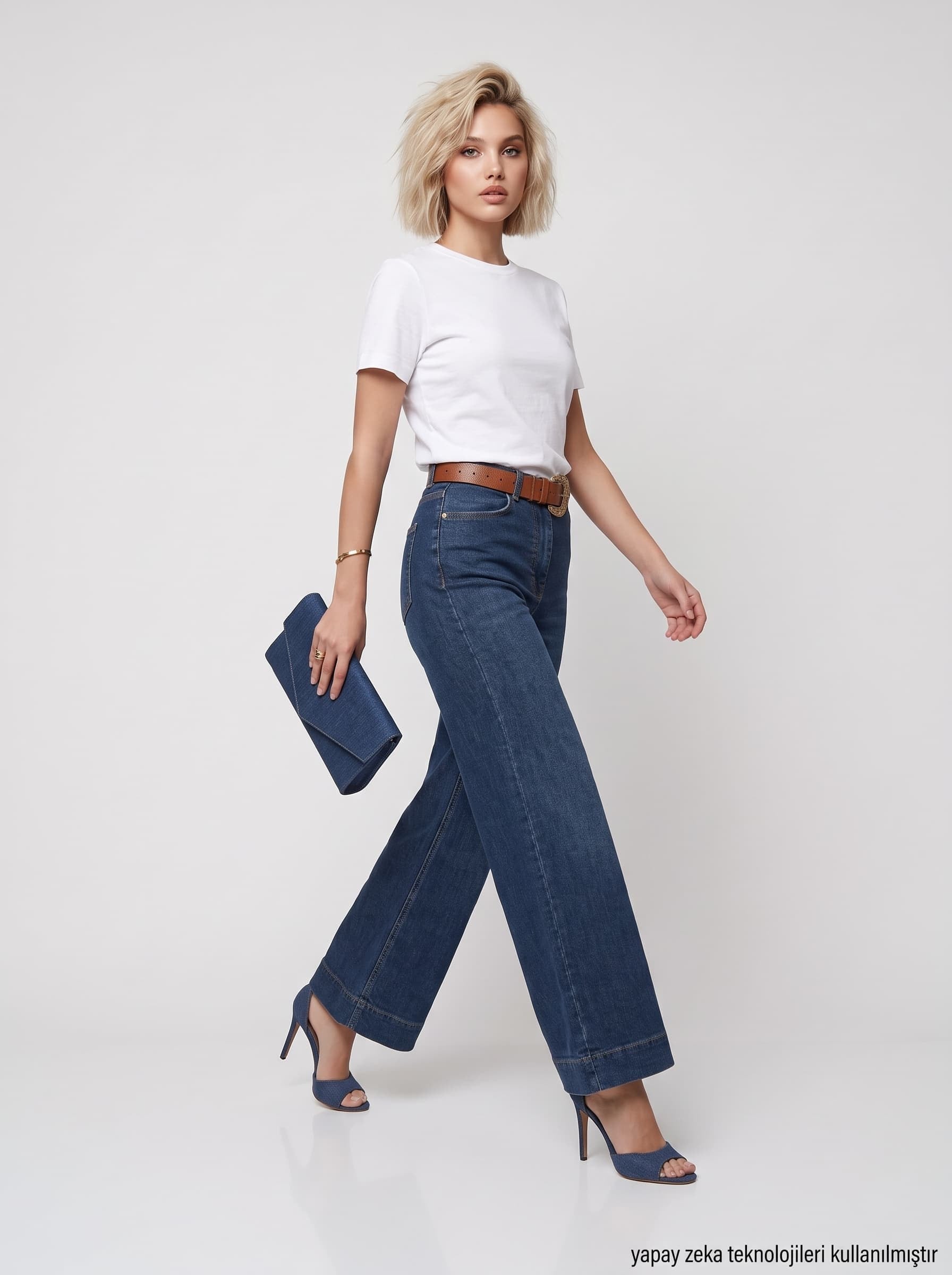Yaka Ribanalı Premium Basic T-shirt