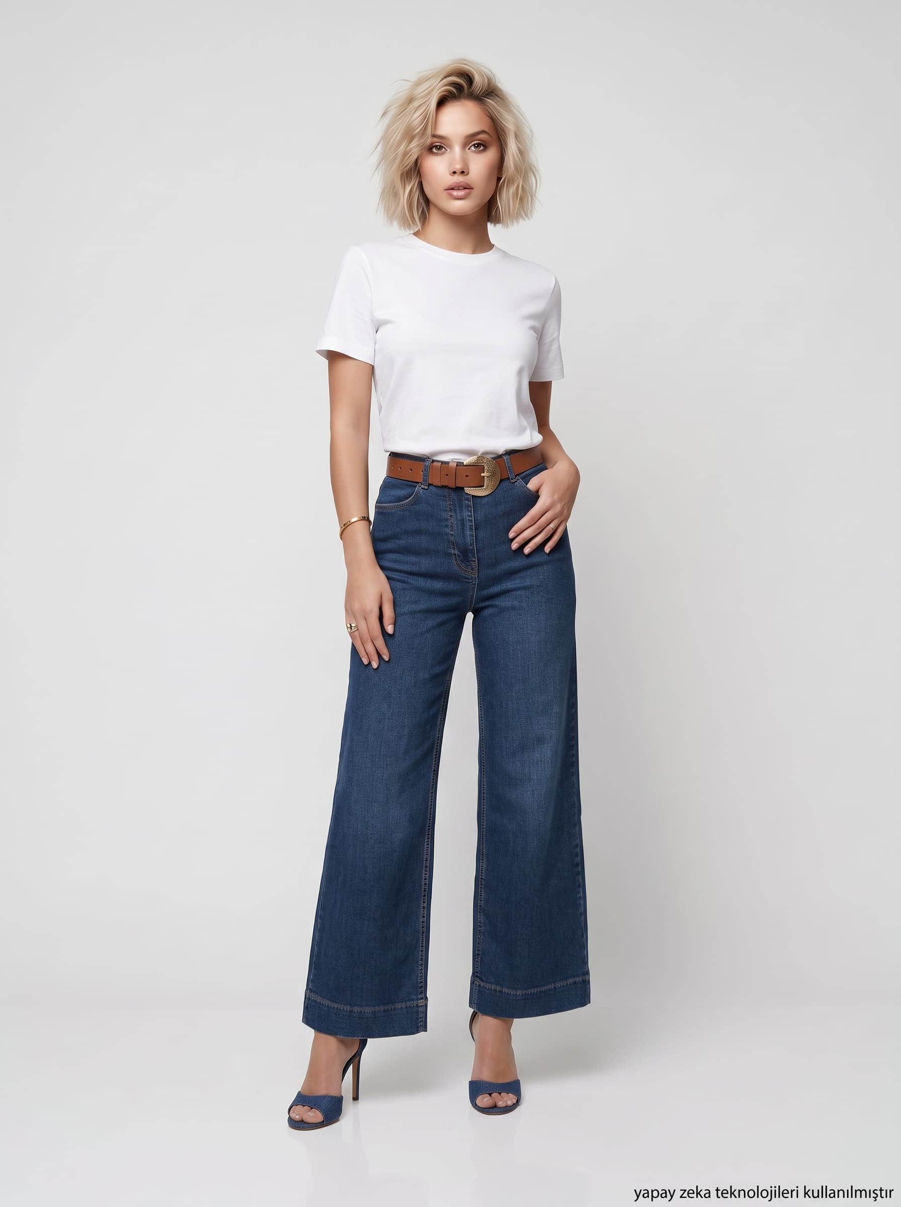 Yaka Ribanalı Premium Basic T-shirt