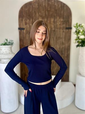  Kaşkorse Kumaş Kalın Fitilli Özel Üretim Spor Takım Lacivert