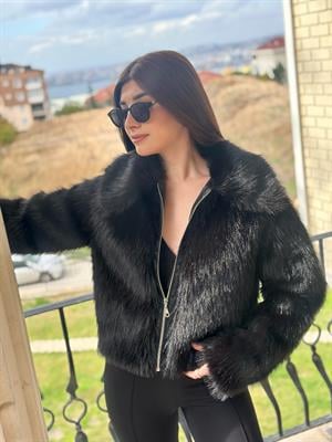 A Kalite Fermuarlı Kürk 