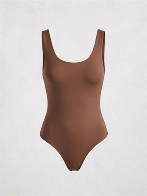 Astarlı Mayo Kesim Body Kahverengi