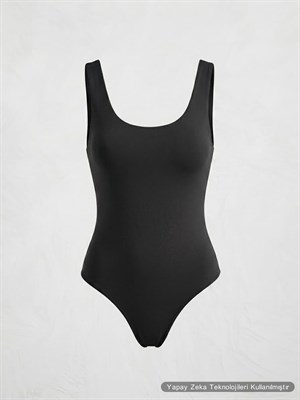 Astarlı Mayo Kesim Body Siyah