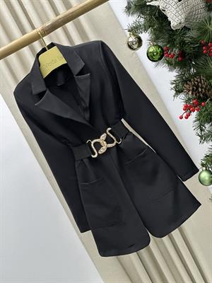 Atlas Kumaş Vatkalı Büyük Cep Detaylı Blazer Ceket 