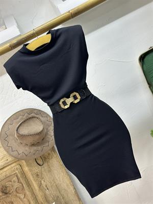 Basic Vatkalı Dalgıç Mini Elbise