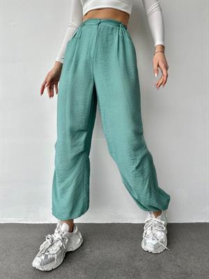 Bel ve Paça Büzgü Ayarlı Paraşüt Pantolon