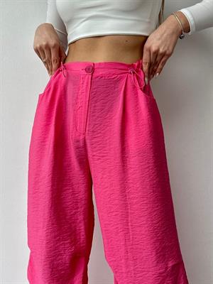 Bel ve Paça Büzgü Ayarlı Paraşüt Pantolon