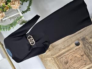 Bisiklet Yaka Rahat Kalıp Basic Uzun Triko Elbise