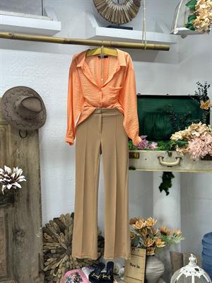 Bodrum Kumaş Tek Cepli Rahat Kalıp Gömlek 