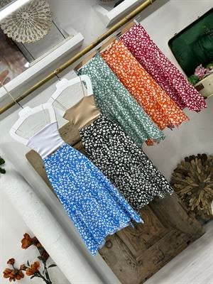 Bürümcük Kumaş Asimetrik Kesim Midi Boy Etek 