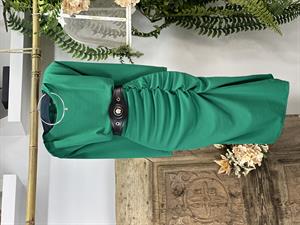 Crep Dokuma Kumaş Drape Detaylı Tasarım Elbise