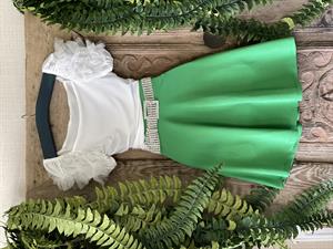 Crep Dokuma Kumaş Kloş Renkli Etek