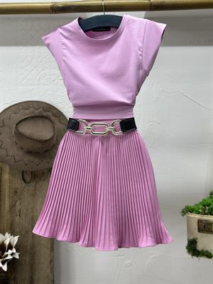 Crep Kumaş Pliseli Şort Etek