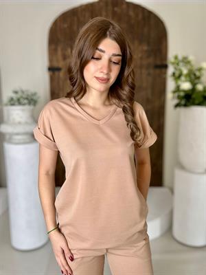 Crep Örme Kumaş İkili Takım 