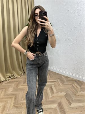 Füme Yıkamalı Straıght Jean 
