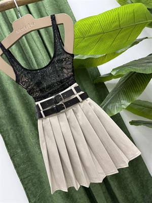 Güpür Siyah Bodysuit  