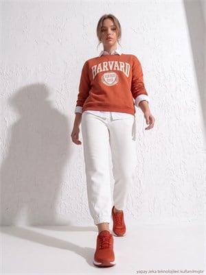 İki İplik Dokuma Harvard Sweat