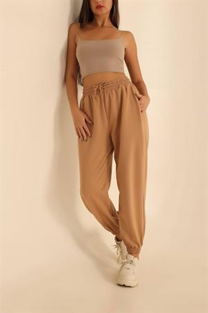 İki İplik Dokuma Kumaş Renkli Rahat Eşofman Altı