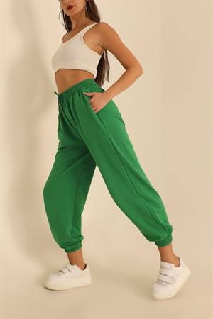 İki İplik Dokuma Kumaş Renkli Rahat Eşofman Altı