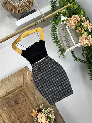 İki İplik Penye Kumaş İp Askılı Crop