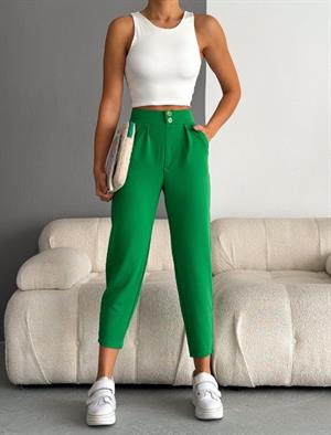 İthal Crep Full Likralı Havuç Pantolon