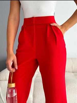 İthal Crep Full Likralı Havuç Pantolon