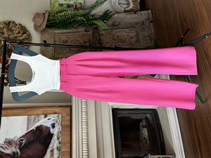 İthal Crep Kumaş Bel Detay Pileli Palazzo Pantolon 