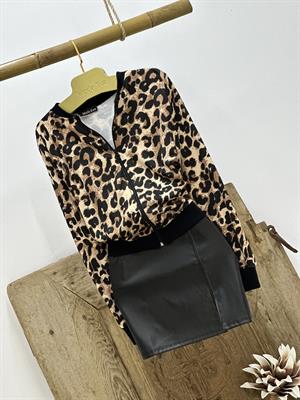 İthal Likralı Deri Yırtmaç Detaylı Mini Siyah  Etek