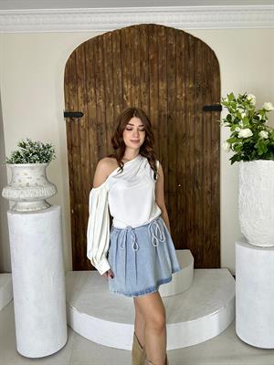 Jenifer Kumaş Tek Kol Bluz 