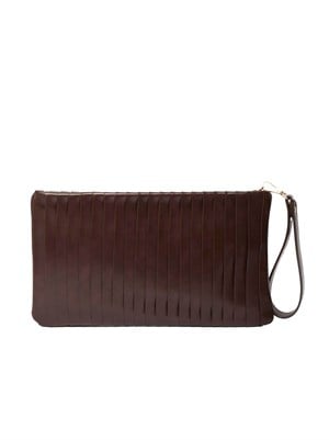 Kahverengi Clutch Çanta