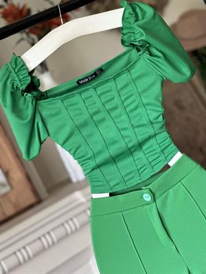 Karpuz Kol Balen Dikişli Bluz