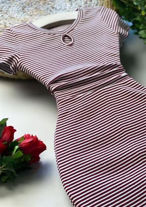 Kaşkorse Kumaş Damla Yaka İkili Takım