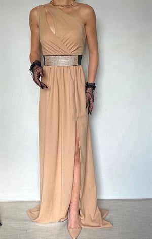 Kaşkorse Kumaş Leopar Desen Etekli Takım