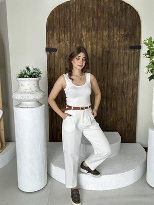 Kemerli Pileli Palazzo Beyaz