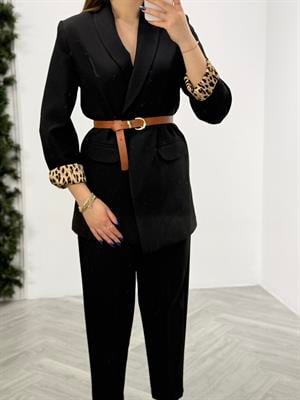 Kemerli Pileli Palazzo Siyah