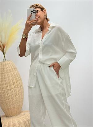 Kendinden Dokulu Rahat Kalıp Beli Lastikli Şort Astarlı Pantolon