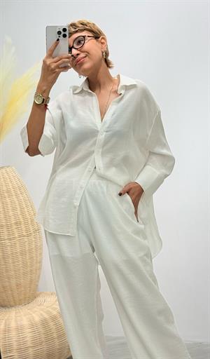 Kendinden Dokulu Rahat Kalıp Gömlek