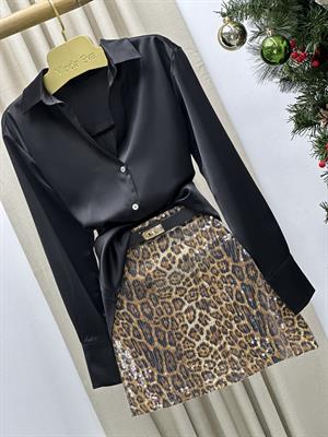 Leopar Desen Payet Etek