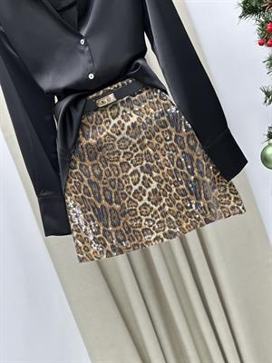 Leopar Desen Payet Etek