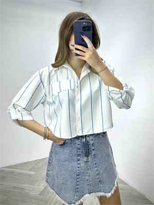 Likralı Jean Kumaş Asimetrik Kesim Etek 