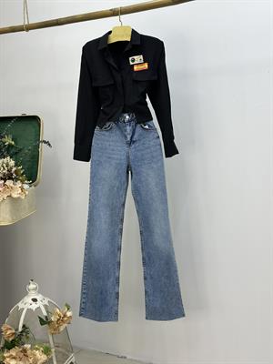 Mavi Yıkamalı Straıght Jean 