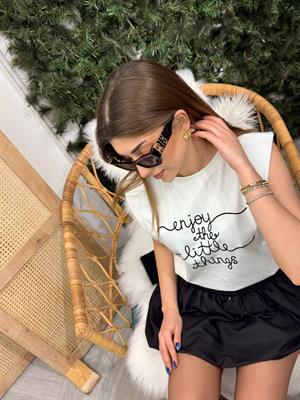 Nakış Detaylı T Kol Tshirt