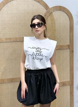 Nakış Detaylı T Kol Tshirt