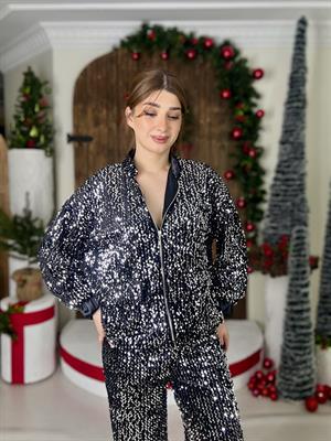 Payet Kumaş Rahat İkili Takım Gümüş