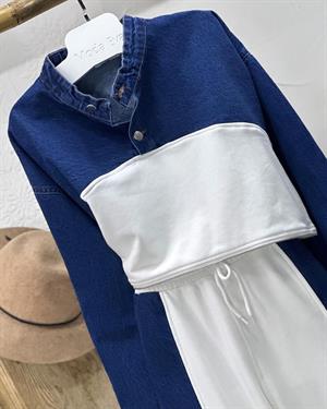 Premium Kalite Üç İplik Ve Jean Kumaş İkili Eşofman Takım 