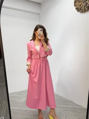 Premium Seri Bağlamalı Kısa Ceket