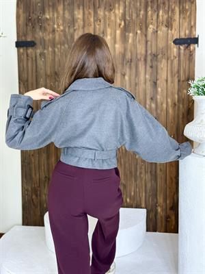 Premium Seri Kısa Kaşe Trenç