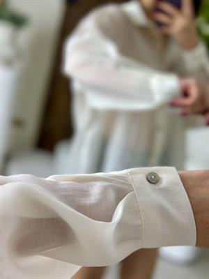 Premium Seri Oversize İpeksi Gömlek