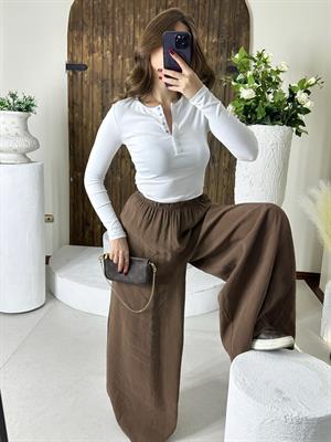 Premium Seri Trikoton Kumaş Beli Lastikli Rahat Pantolon 